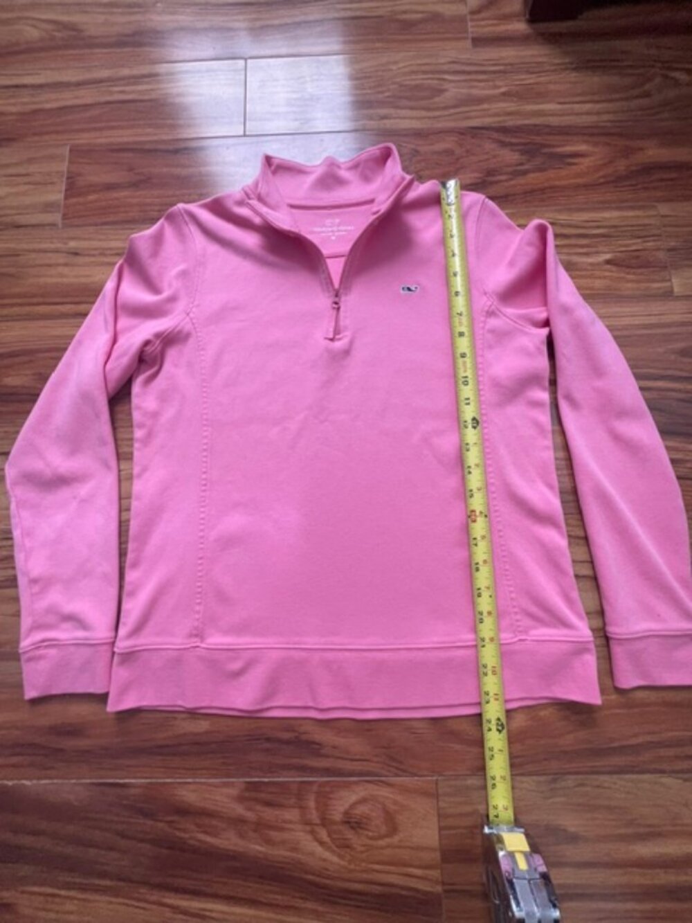 Vineyard Vines Women's 1/4 Zip 100% Cotton Pullover Sweatshirt, Pink, Size M - Picture 4 of 6
